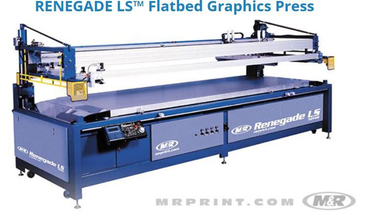 M&R RRENEGADE LONG STROKE FLATBED PRESS 62